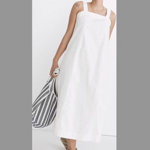 Madewell Linen-Cotton Princess-Seamed Midi Dress - Size Small